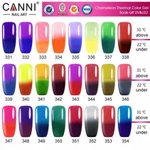 1pcs 7 3ml CANNI Thermal UV LED Gel Polish Acrylic Temperature Color Change Soak Off Nail