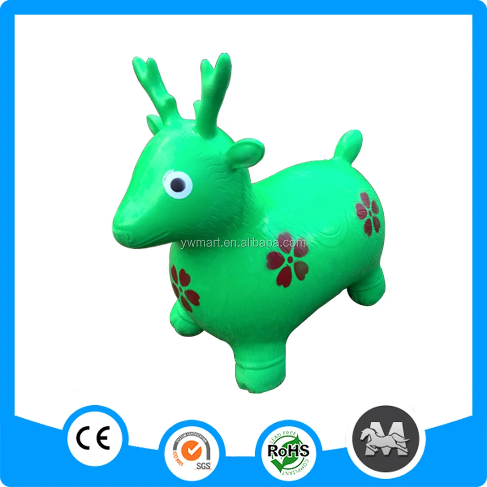 Kids toys horse animal play outdoor inflatable jumping PVC horse