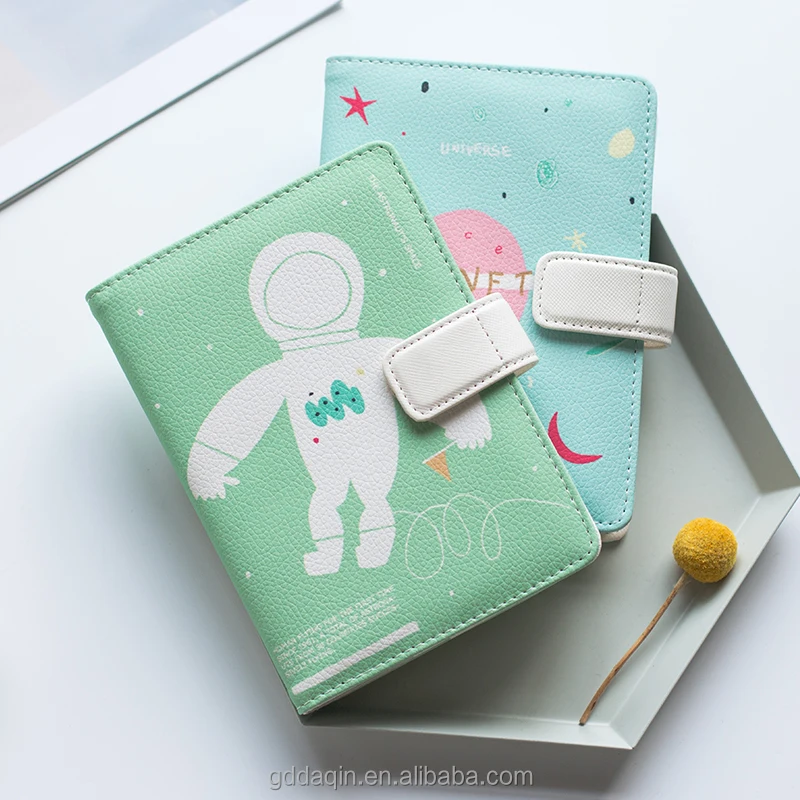 digital printing leather school diary cover page design, custom made journal diary note book