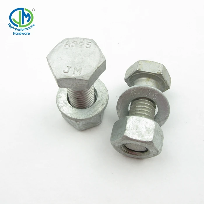 ASTM A325 high strength thread m22 hex bolt grade 8.8 10.9