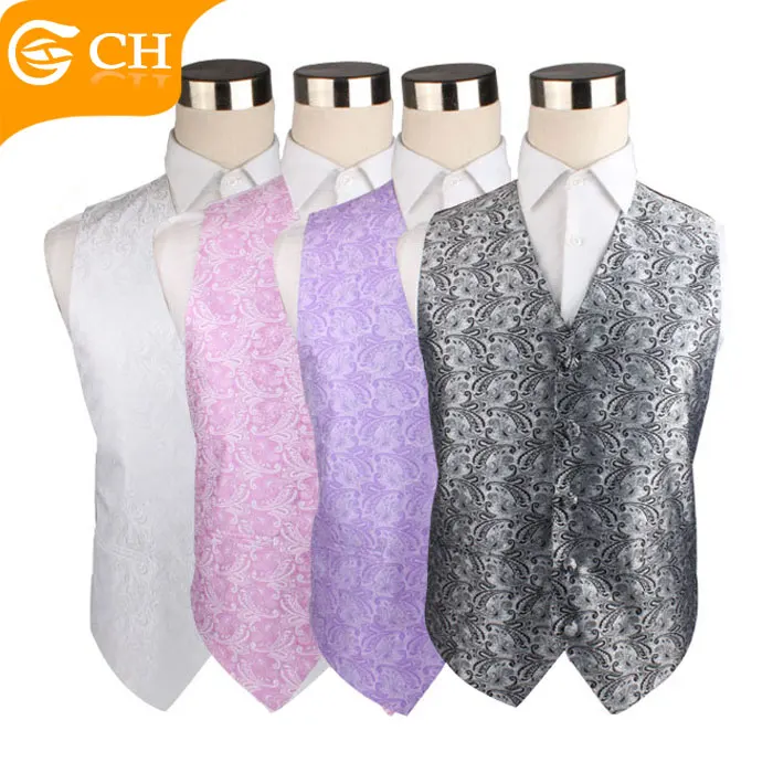 Стильный Новый дизайн мужской фиолетовый жилет из полиэстера