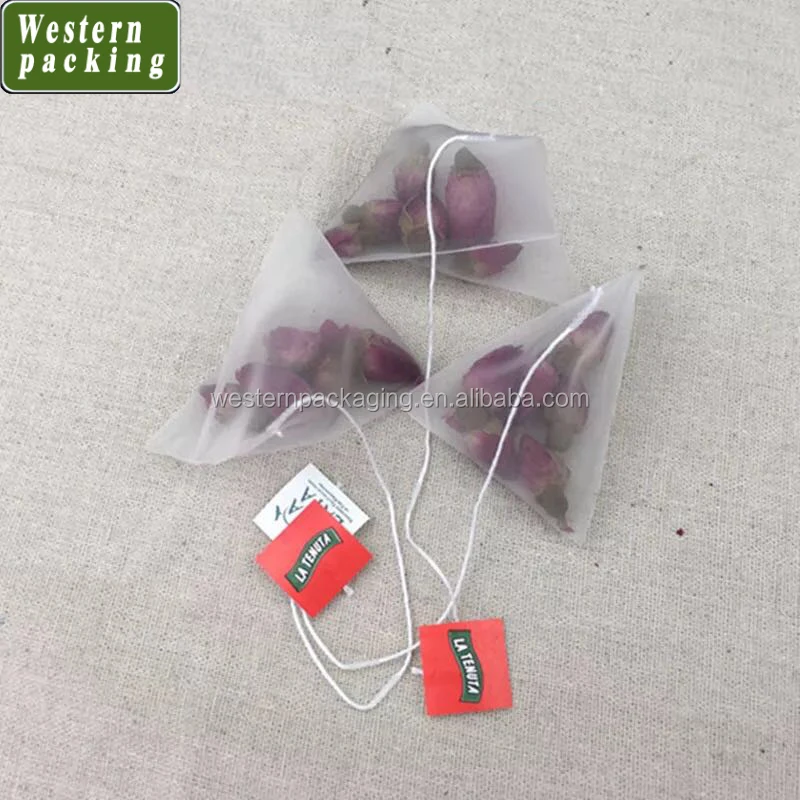 
Nylon Mesh Teabags Triangle Shaped Tea Bags Pyramid Nylon Bags For tea 