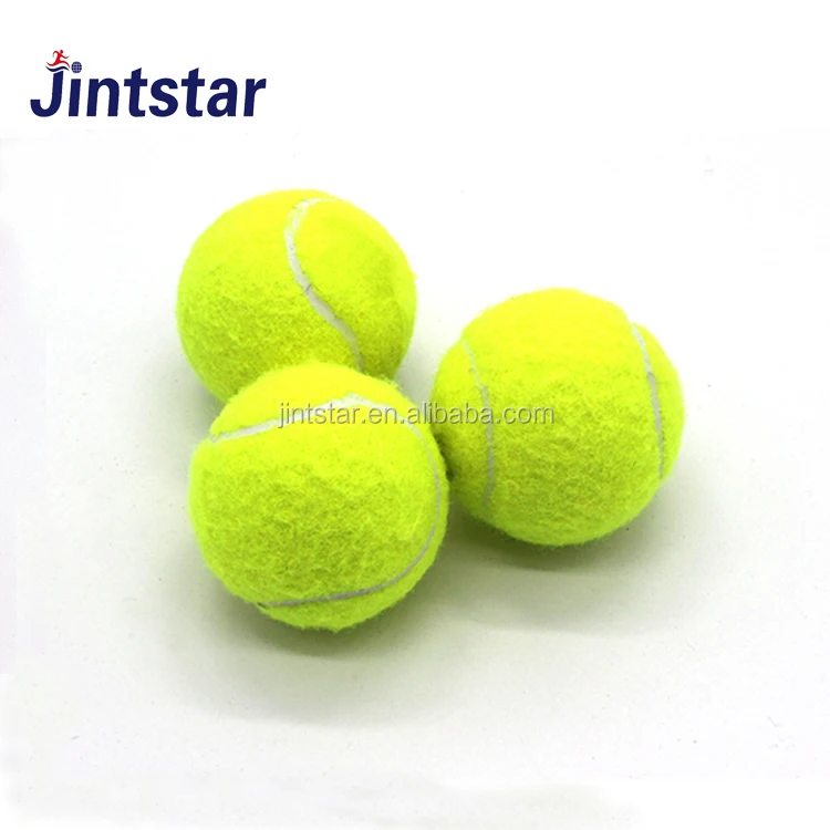 Jintstar orange yellow customized logo pet tennis ball balls
