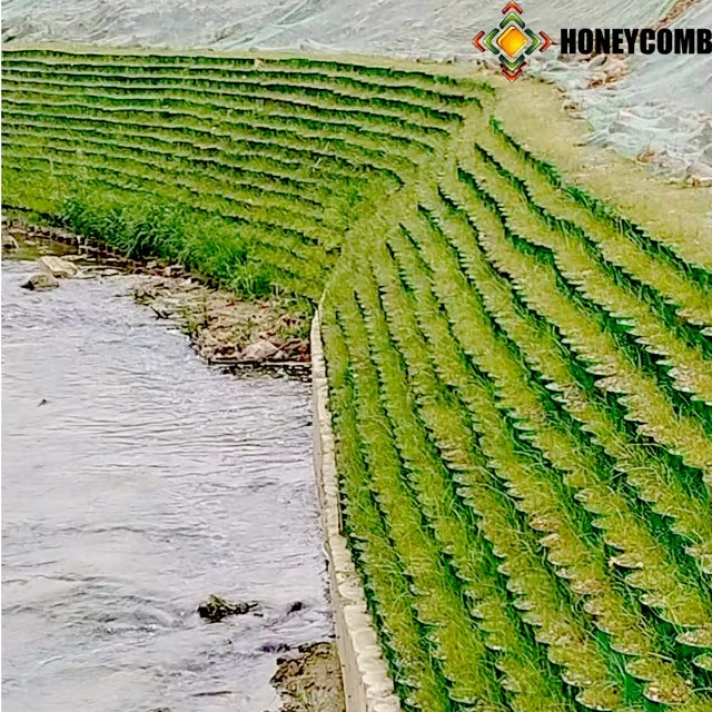 
China polyethylene HDPE plastic geocell honeycomb gravel grid 