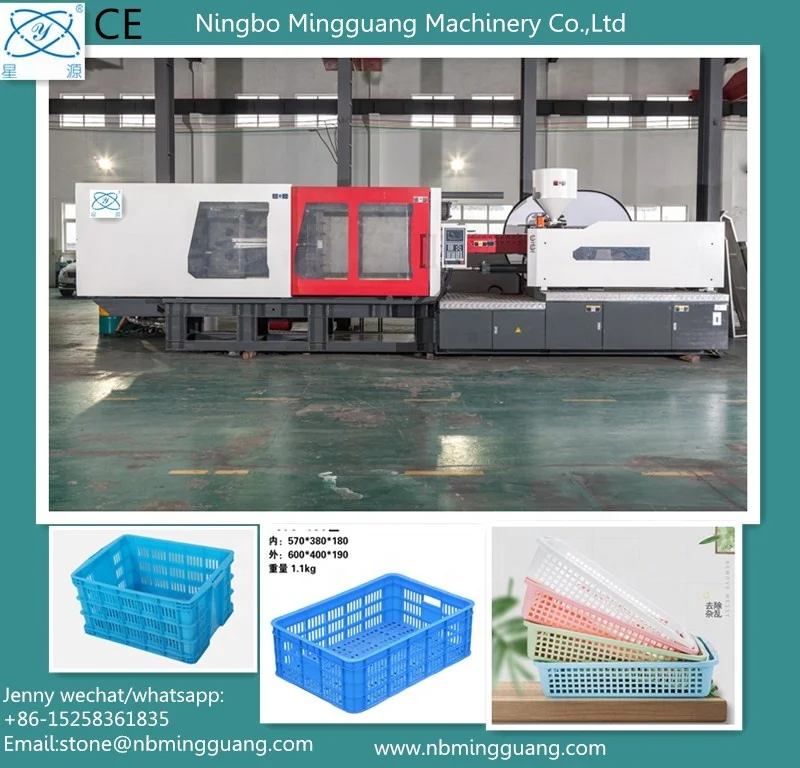 
plastic crates producing injection molding machine 