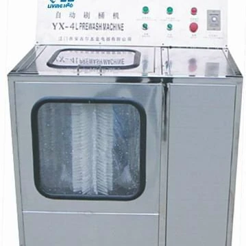 semi-automatic 5 gallon plastic bottle washer machine barrel brushing machine with cover remover