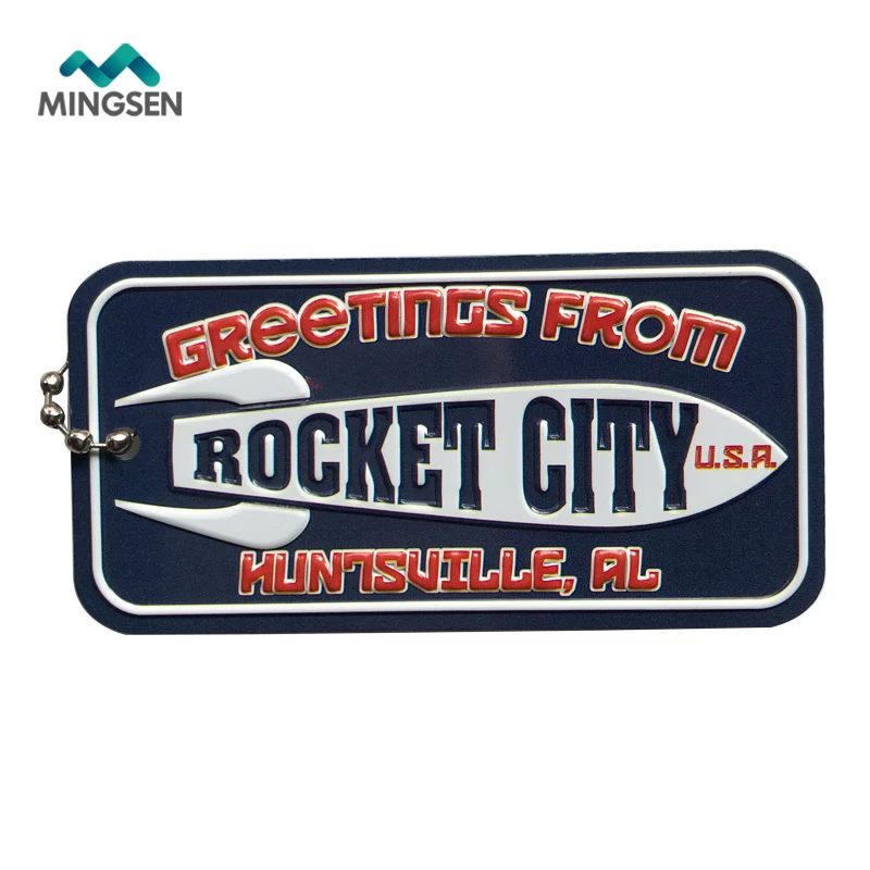 custom decoration promotional souvenir gift aluminum mini car license plate keychain