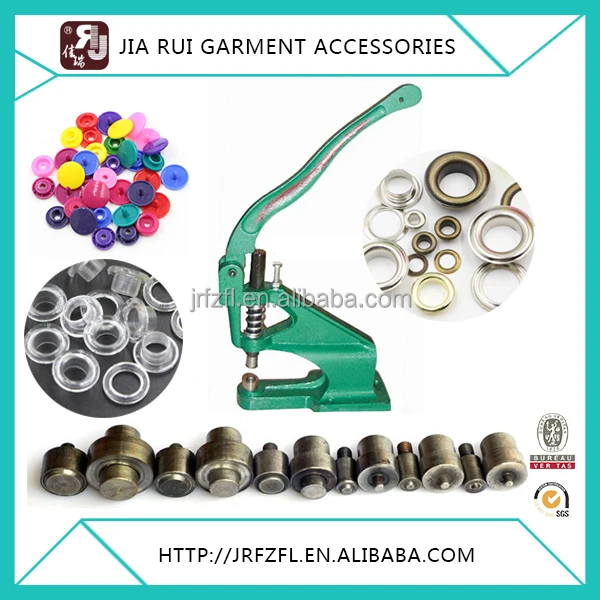 Iron Hand press semi automatic manual eyelet punching machine and grommet snap button machine
