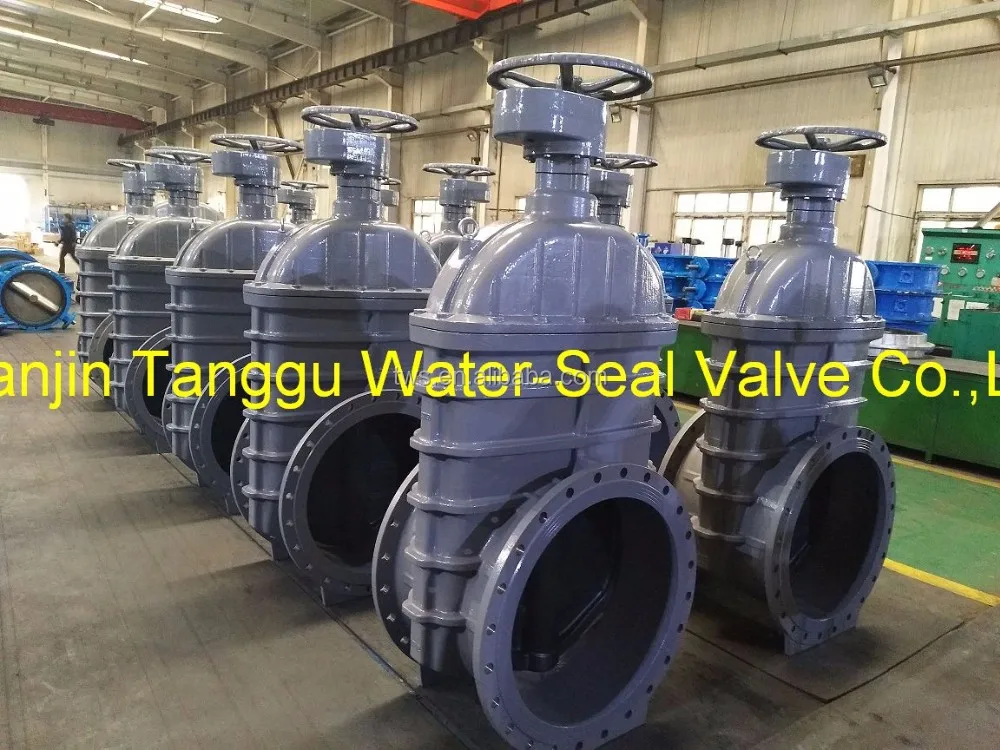 Non-rising stem Resilient flanged gate valve