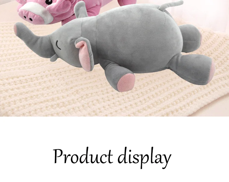 
Leadershow Animal 2 in 1 Baby Pillow Elephant Cute Soft U Shape Neck Travel Blanket 3 in 1 Kids Pillow 