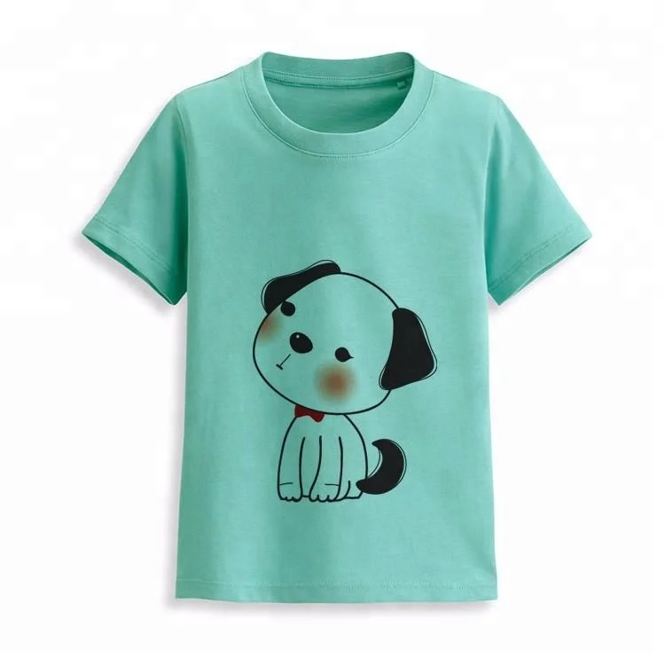 Wholesale Boys Fancy Custom Print Design Kids 100% Organic Cotton T-Shirts