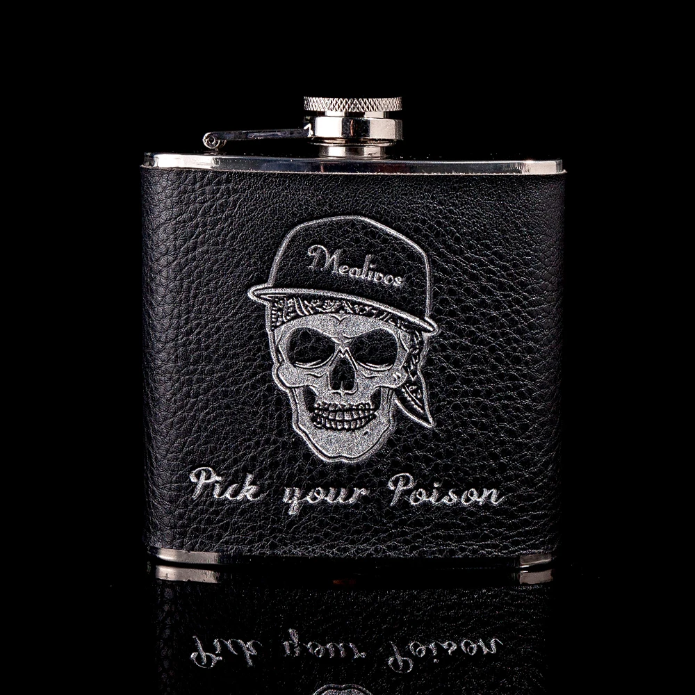 Fashion Flask 6 oz Food safe Stainless Steel Hip Flask drinkware Alcohol Liquor Whiskey Bottle gifts wine pot