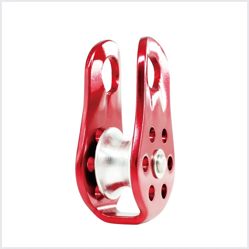 Aluminum fixed side plates single pulley