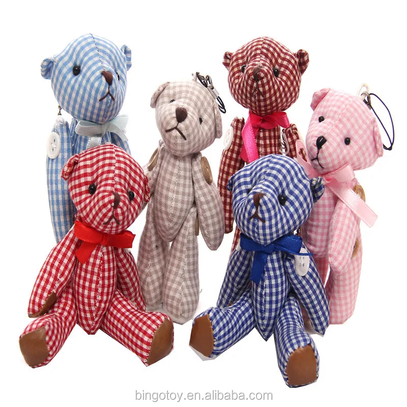 2022 Hot sale high quality china toy factory valentine product cheap teddy bear keychain fashion plush wholesale mini teddy bear