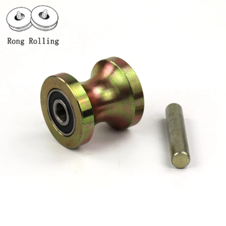 Customize Bottom Fence Bifold Bathroom U groove Door Roller Sliding Gate Wheel