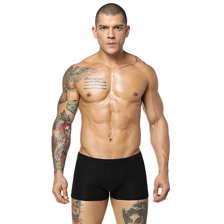 High Quality Bamboo Brand Cotton Male Underwear Homewearing Mens Underwear Men Underpants Breathable Cueca Boxers Sexy Man Boxer