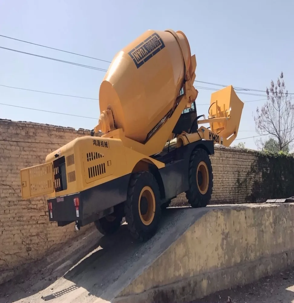 HONGYUAN self-loading concrete mixer machine for sale