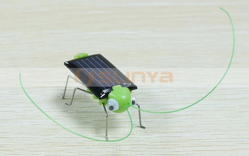 1V 70ma Solar Panel Robot Promotional Grasshopper Toy