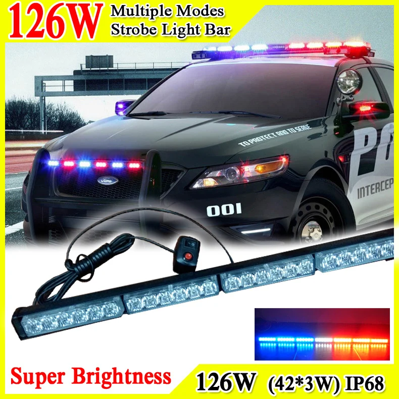 Police Led Lights >> Us 119 75 41inch 126w Car Roof Led Strobe Lights Bar Police Emergency Warning Fireman Engineering Vehicles Atv Flash 12v Led Lights Bar In Signal Police Led Lights >> Us 119 75 41inch 126w Car Roof Led Strobe Lights Bar Police Emergency Warning Fireman Engineering Vehicles Atv Flash 12v Led Lights Bar In Signal
