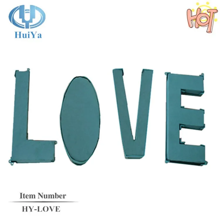 Hebei huiya LOVE letters of floral foam factory, letter floral foam
