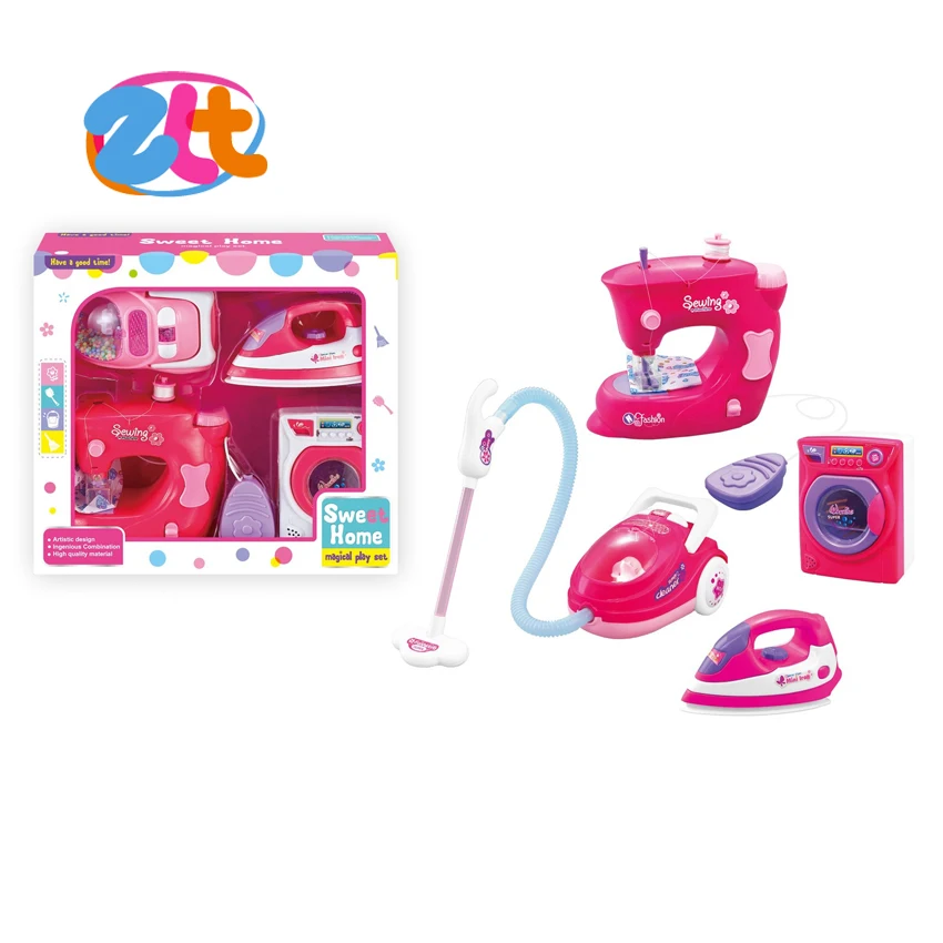 Plastic pretend play toy vacuum cleaner for kids