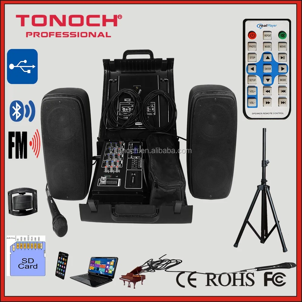 12inch 600watt speaker professional outdoor stage combo speaker box with mixer console (EON212)
