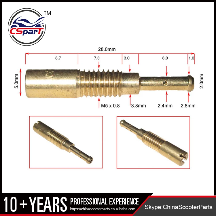 Насадка для карбюратора Mikuni Dellorto VM28/0,8, 28 мм, Длина 5 мм, резьба M5 * 486
