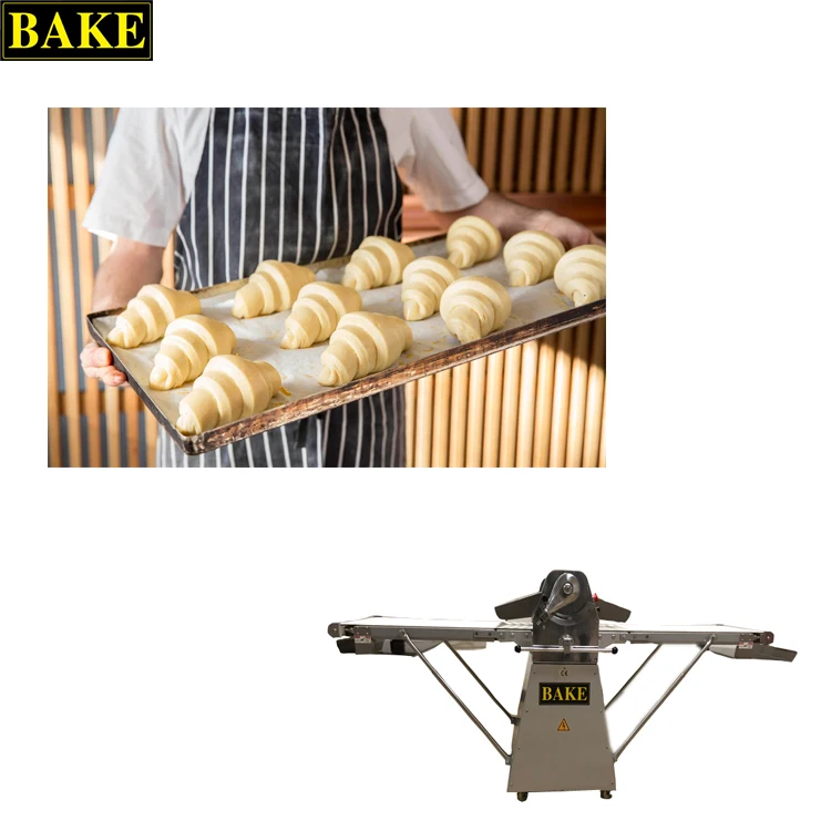 
Full automatic reversible belt pastry making machine croissant dough sheeter 