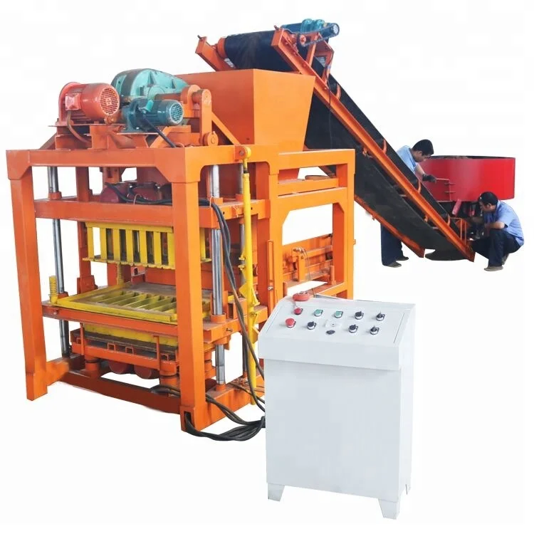 QTJ4-28 широко используется автоматическая машина для полых бетонных блоков производства твердого кирпича продажи