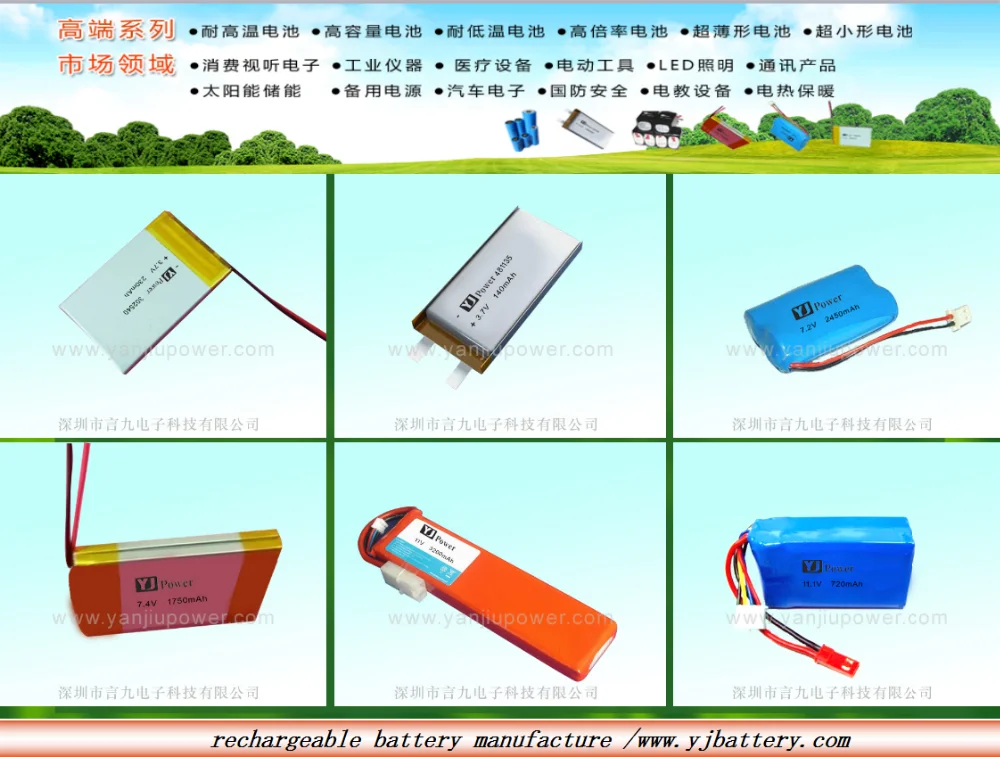 Li Ion Battery 18650 7.4v 3000mah 2600mah Lithium Li Polymer Battery Type: Lithium Cylindrical Battery YJ 18650 2S YJ POWER: