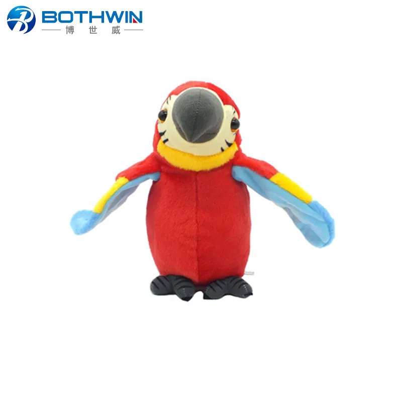 
Talking parrot toy-electronic animal plush toy repeats after words&sounds as special gift for kids 