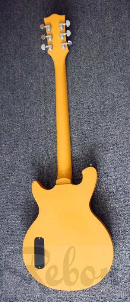Weifang Rebon 6 String LP junior P90 pickup electric guitar in yellow colour