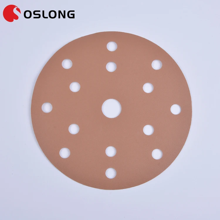 Round sandpaper disc for stainless steel grinding