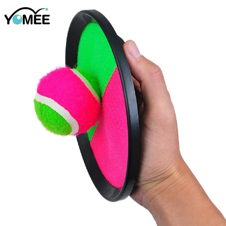 Wholesale Hook and Loop Fastener Beach Ball  Game Catch Set Ball With Foam Ball