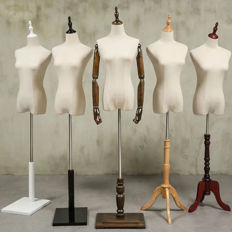 Xinji half body tailoring mannequin fabric female mannequins for sale