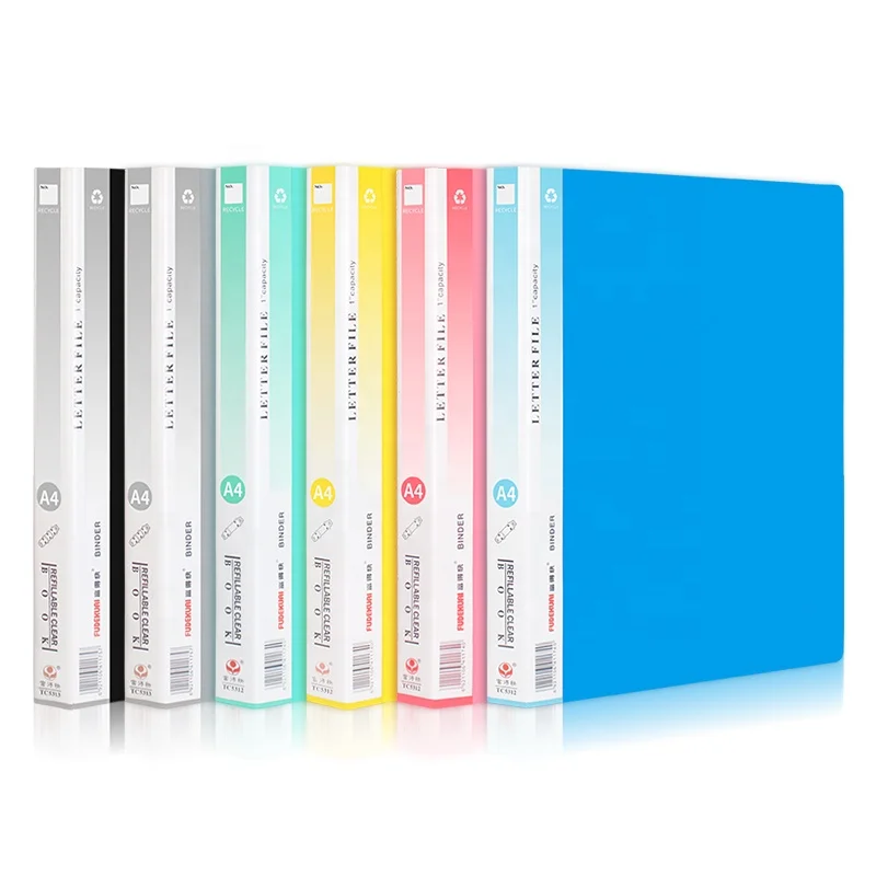 Fudek high quality organizer conference folder,pvc plastic stationare ring binder clip file folder,portfolio folder for business