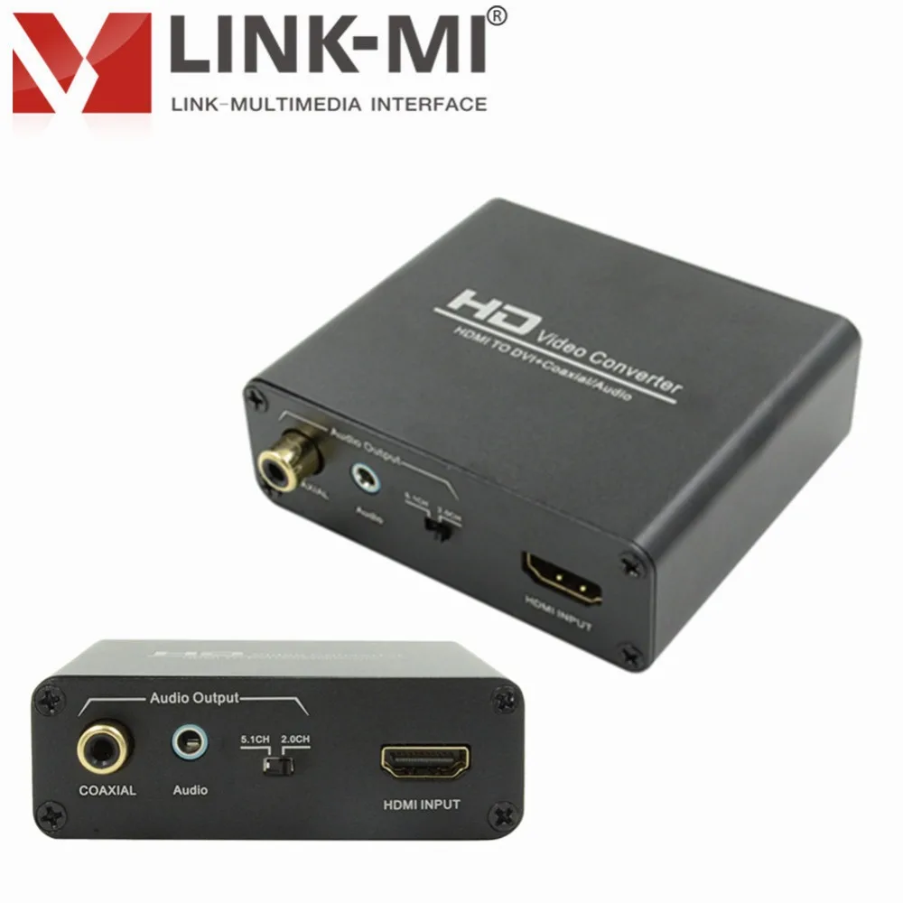 HDMI to DVI Converter Convert HDMI digital signal to DVI-D digital analog signal audio signal Converter 1920x1080@60Hz Portable