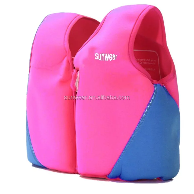 OEM Low moq Super floating Children training swimsuit Little baby swim jacket safe life swim vest
