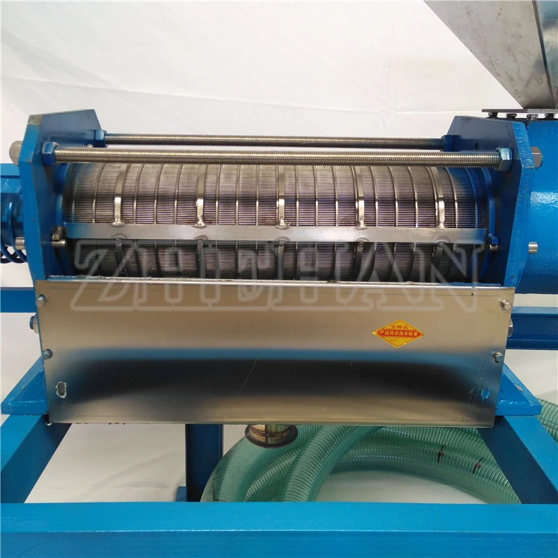 SS stainless steel New design manure dewatering machine Spent Grains, Brewers Grain, Paper Pulp
