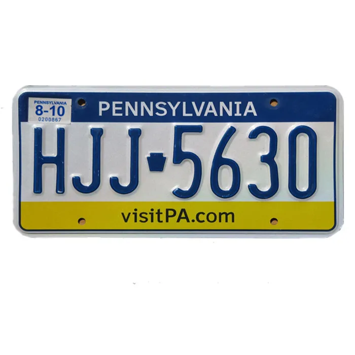 Hot Selling high quality low price aluminum advertising embossed license plate blank