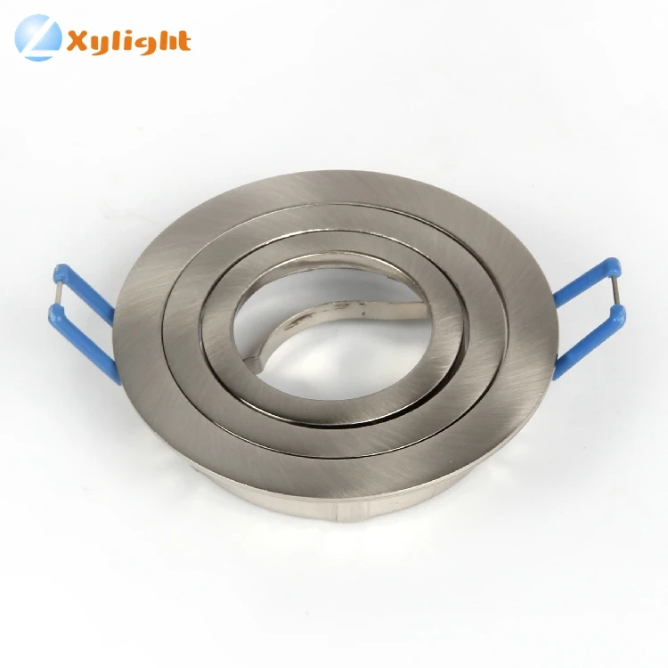 
Recessed white satin nickel chrome cob dimmable light fixtures gu10 mr16 cob led aluminium square downlight parts 