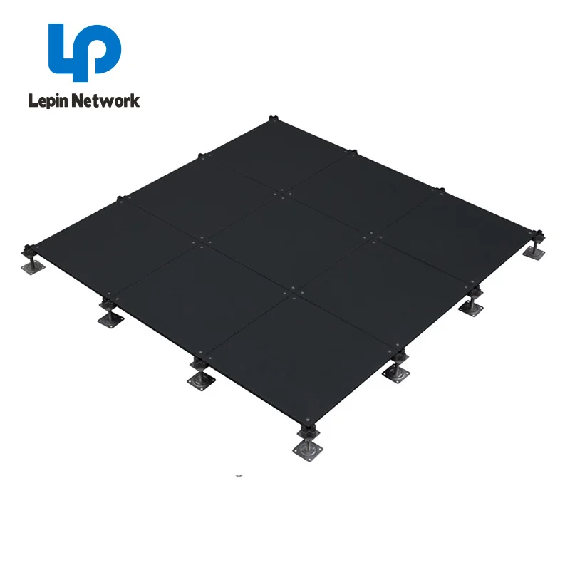 ningbo lepin factory price list 600x600 server room raised floor tiles panel OA network floor in all-steel support size  price
