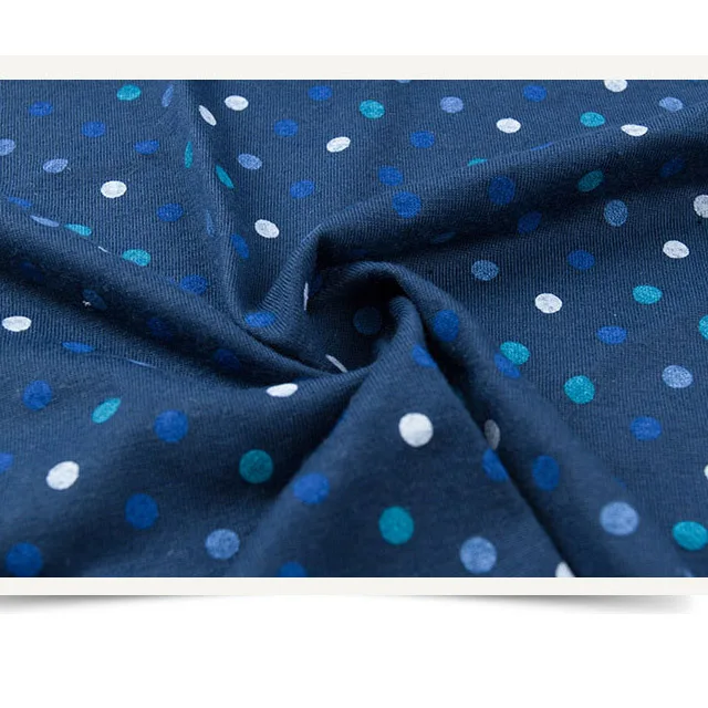 shaoxing circular melange polyester spandex single jersey textile printed knitting fabric for garment