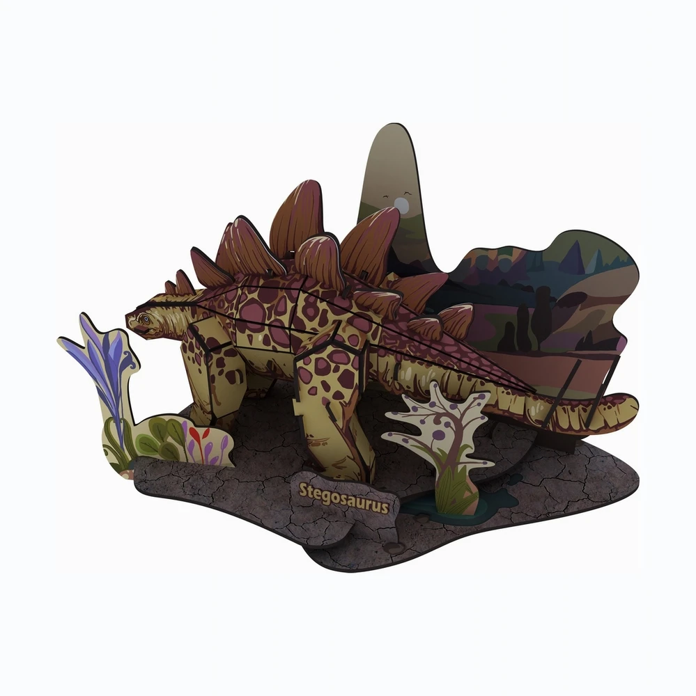 3D Jigsaw Educational Model Puzzle - Dinosaur Series DIY 3D Brain Puzzle for Kids - STEM Learning Educational Toy