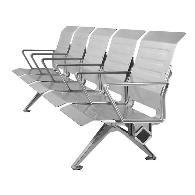 3 Seater medical office hospital Aluminum alloy metal waiting room airport  railway station railway station chairs