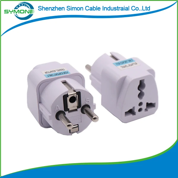 
CE universal travel adapter 2pin plug converter USA plug 