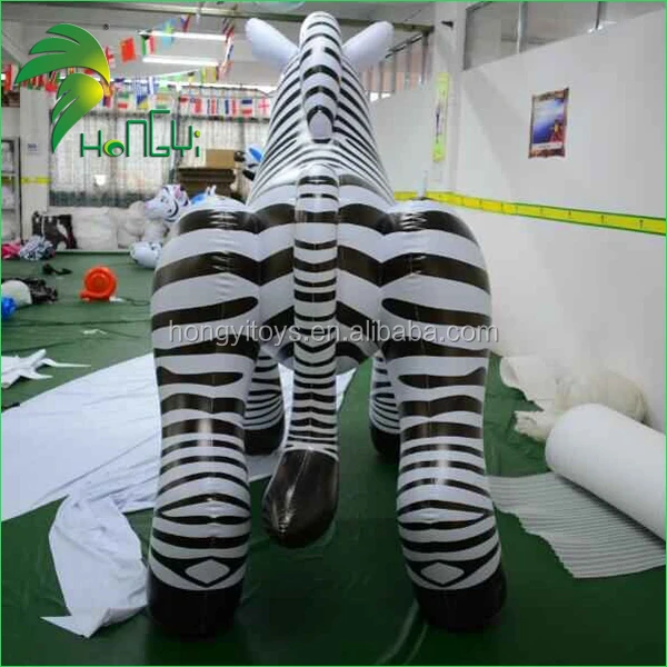 Hongyi Latest Giant Inflatable Cartoon Horse Toys Inflatable Sex Zebra For Promotion