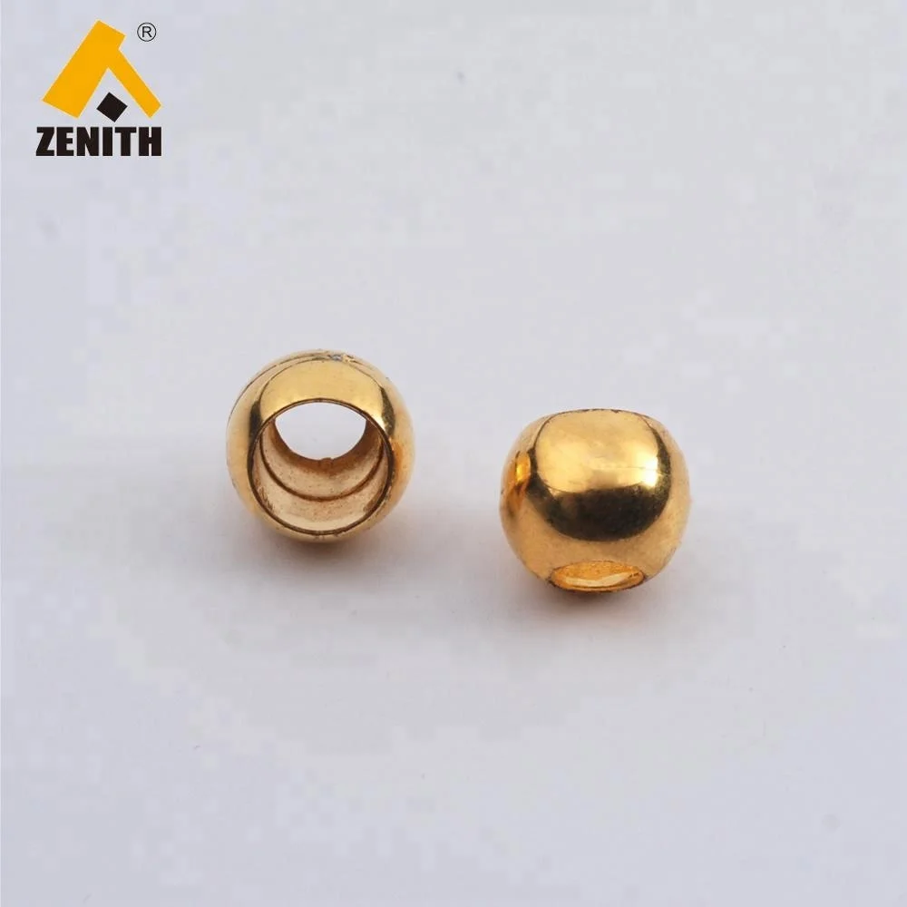 Custom Golden Plated String Cord End Stopper for Clothing KE10012