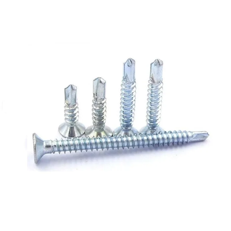 satnadard din 7504p flat countersunk head drilling screw by China