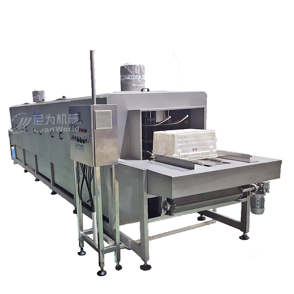 Plastic Basket Washing and Drying Machine for Industrial